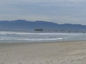 pier and waves